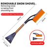 Car Snow Shovel Removable Auto Windshield Shovel With EVA Foam Handle Frost Scraper Winter Multifunctional Snow Clearing Brush