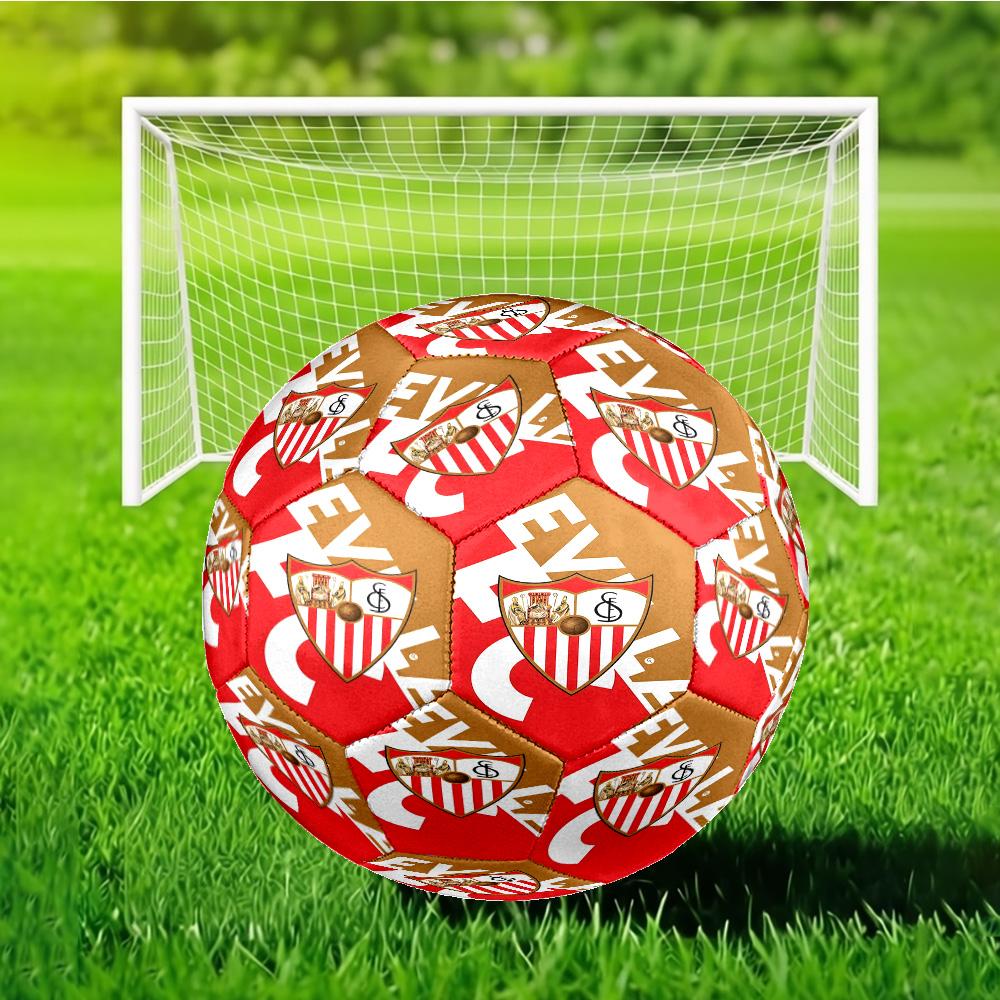 Sevilla Fc Europa League Soccer Ball Size 5 Soccer Ball, Machine-stitched, Soft and Comfortable, Suitable for Training and Matches Fan Gift
