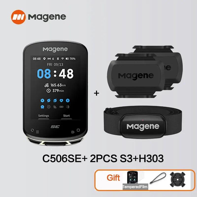 

Велокомп ютер Magene GPS C506 SE Навігація WiFi Спідометр Цифровий секундомір для велоспорту 2.4 Одометр Bluetooth Ant Для приміщень C506SE S3X2 H303