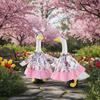 Fashion Rabbit Egg Pattern Porch Goose Outfit Breathable Decorative Goose Holiday Outfit Novelty Goose Easter Costume Easter Day