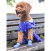 Puppy Dogs Candy Colors Anti-Slip Waterproof Rubber Rain Shoes Boots Paws Cover (Blue, Large)