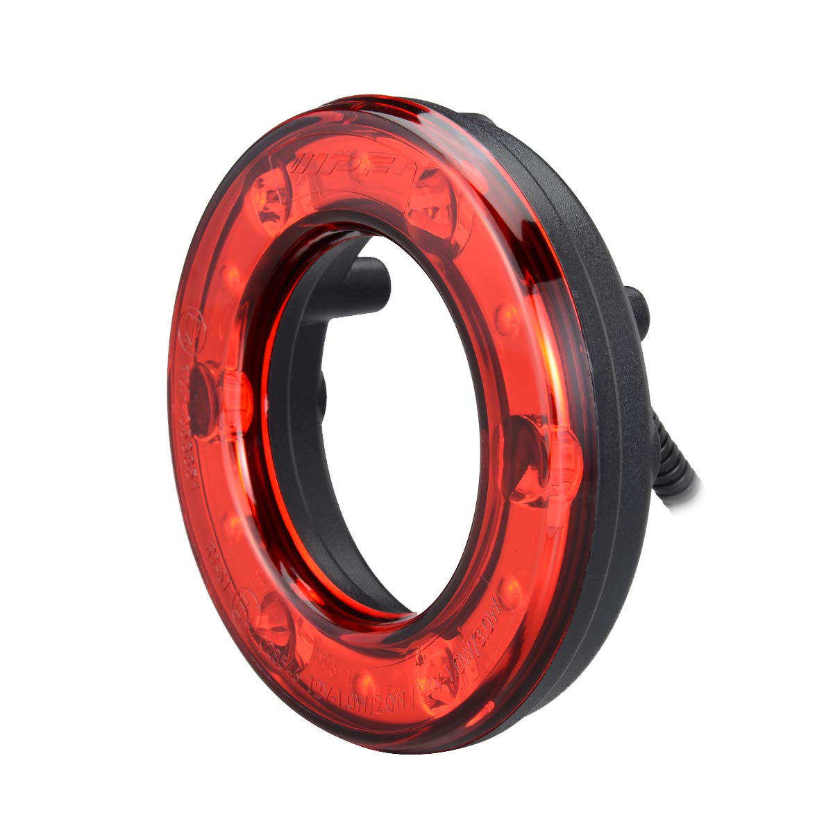 

IPF LED Tail Light, Round, 98mm Diameter, Red, 12V, 1 Piece, Inspection Compliant, Tail & Stop, Custom Material, TL-03