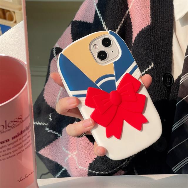 

Японский милый 3d школьный костюм, силиконовый чехол для телефона для Iphone 14 13 12 11 Pro Max, защитный мягкий чехол для милой пары, принципиально