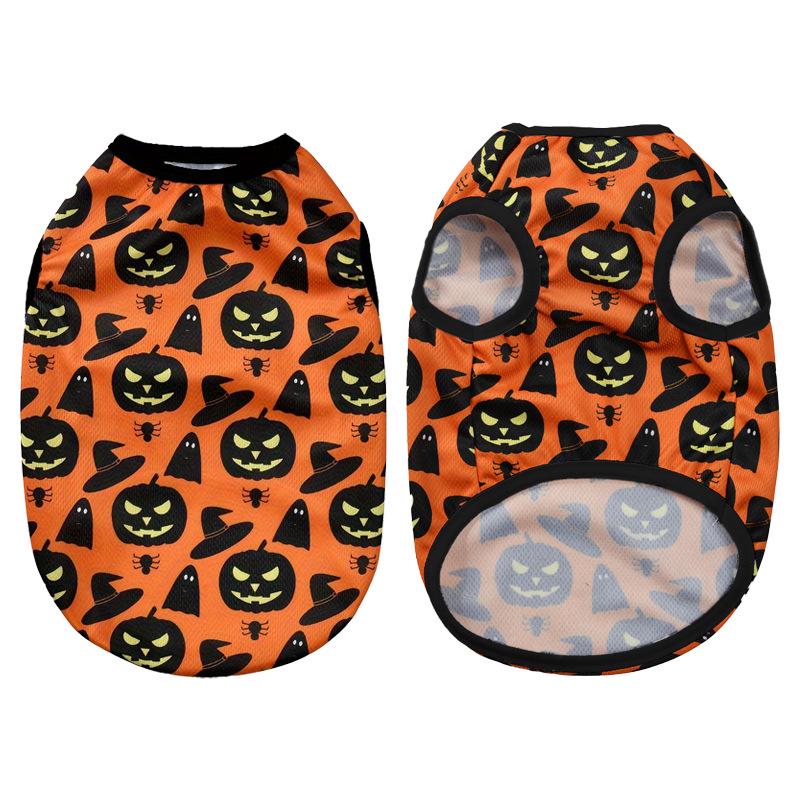 Pet Halloween Summer Vest: Spider, Devil, Pumpkin Designs