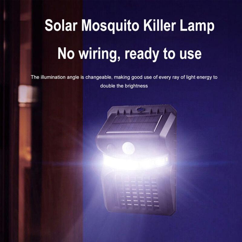 Solární lampa na hubení hmyzu proti hmyzu Fly Zapper Motion Garden Wall Light
