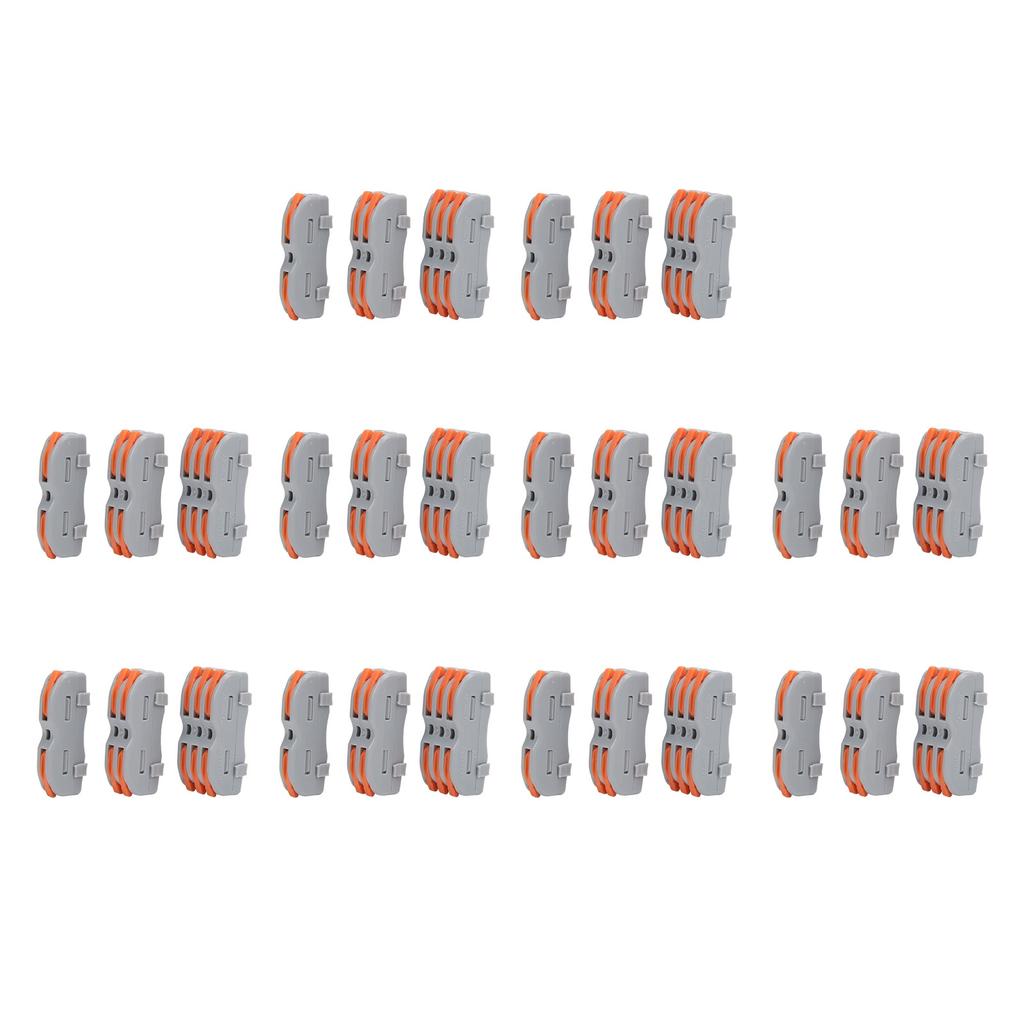 30Pcs Quick Terminal Block Wire Connector PushType Wiring Splitter Set SPL-P1/P2/P3
