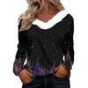 Long Sleeve Shirts For Women Cute Tops Christmas Prints Tees Blouses Casual Plus Size Basic Tops Pullover