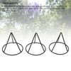 3pcs Avocado Pit Starter Rack Stable Triangular Metal Bracket for 3.4 Inch Wide Mouth Jar