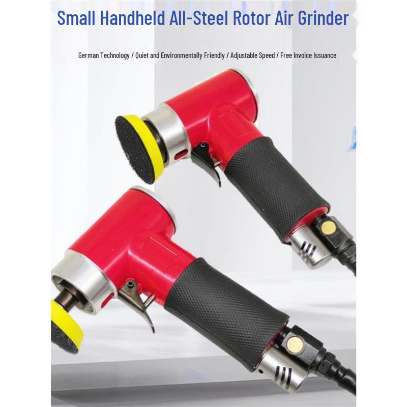 Industrial Grade Air Grinder & Pneumatic Sander with Sandpaper Disc and Attachments