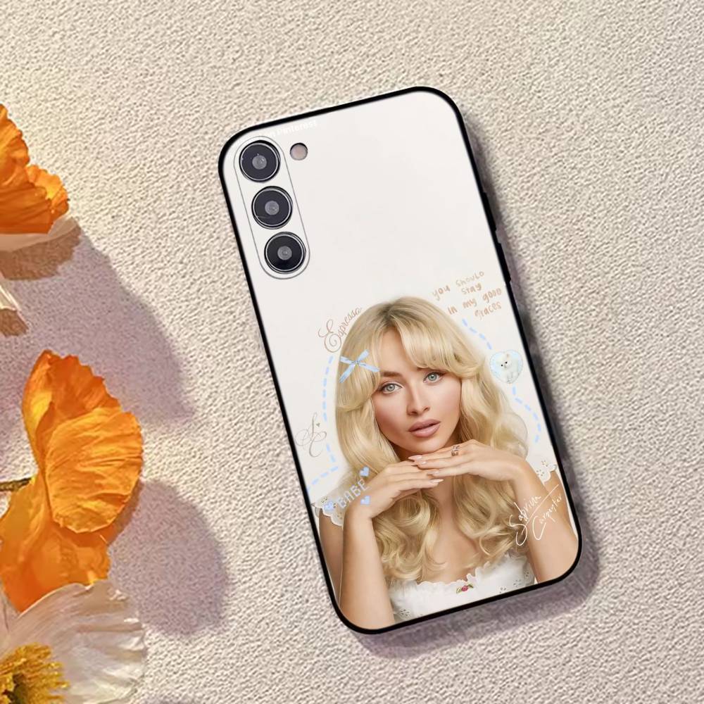 S-Sabrina C-Carpenter Singer Phone Case For Samsung Galaxy A73,A72,A71,A70,A53,A52,A51,Others Soft Black Cover