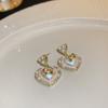 Pearl Earrings Set Butterfly Dangle Earrings for Women Metal Hollow Gold Plated Earring Cartoon Jewelry