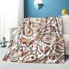 Retro Patternblanket Sofa Blanket Air Conditioning Cover Blanket Blankets for Beds Cute Blanket Children‘s Blanket  Thin Blanket