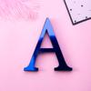 Wall Sticker Letter DIY Design Colorfast Acrylic Effect Mirror Wall Decor for Living