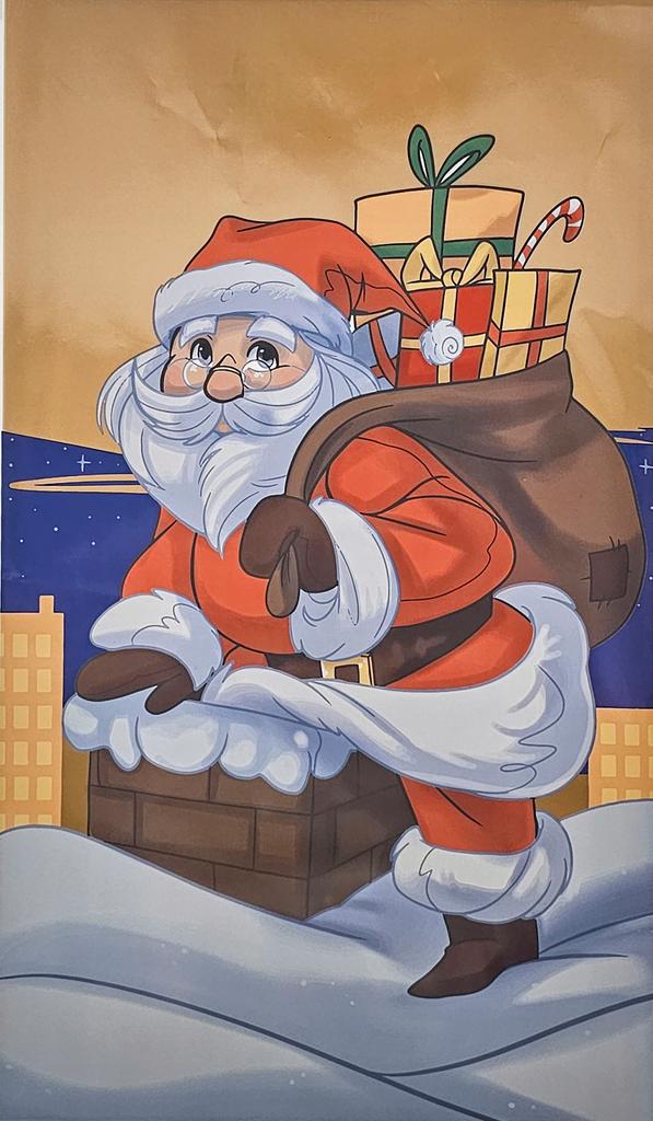 Xmas Foil Bags Matte Varnish Color 30X50Cm