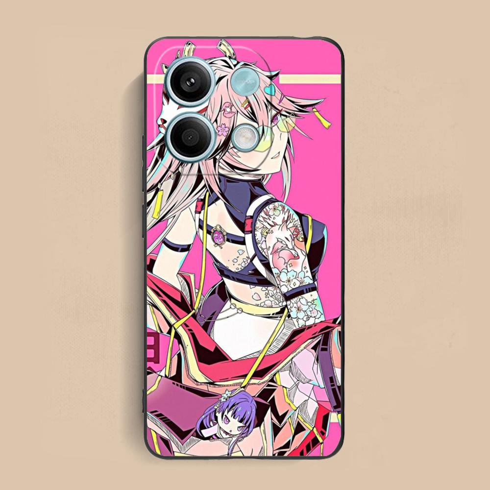 Fashion Tattoo Girl Mobile Phone Case for Xiaomi Redmi 15 14 13 12 A5 3 2 1 C Plus 4G 5G Colorful Printing Cover Pretty Cover