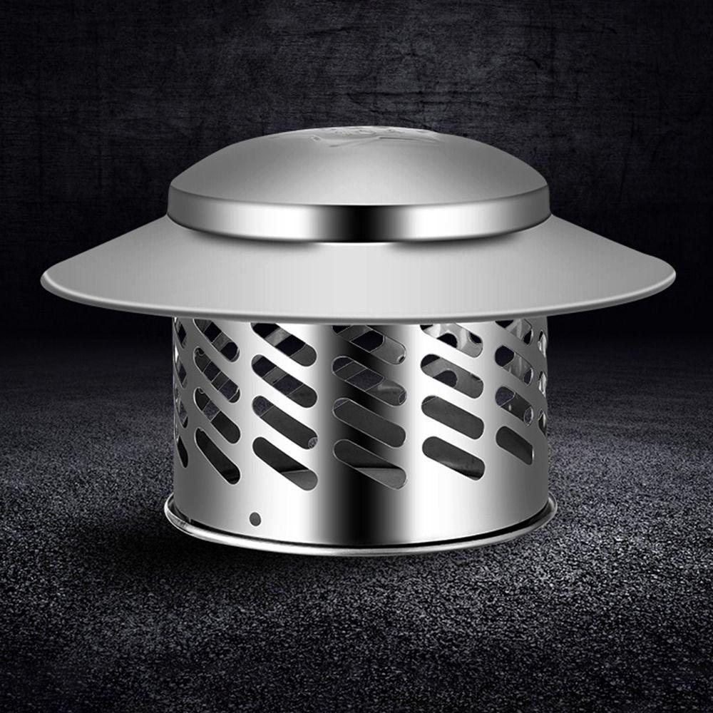 80/110/160/200mm Wand Frischluftauslass Winddichtes Dachrohr Ablufthaube Universelle Schornsteinhaube Rohr