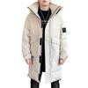 Medium and long down jacket men's winter, pie overcome thickened warm and cold jacket