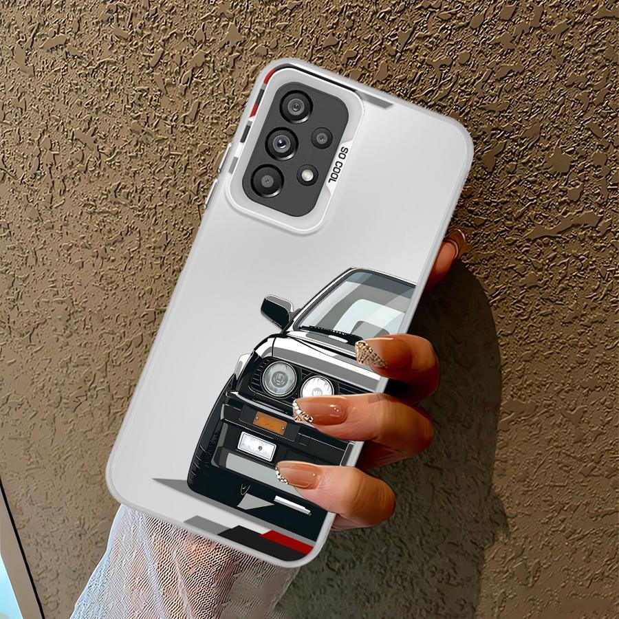 JDM Sprot Car Case For Samsung For Galaxy A15 A13 A32 A14 A16 A34 A25 A24 A23 A17 A12 Soft Cover