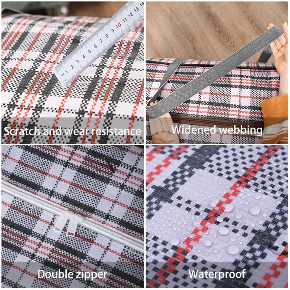 Extra large hand-held folding travel bag thickening large capacity waterproof luggage storage bag, moving packing  woven bag