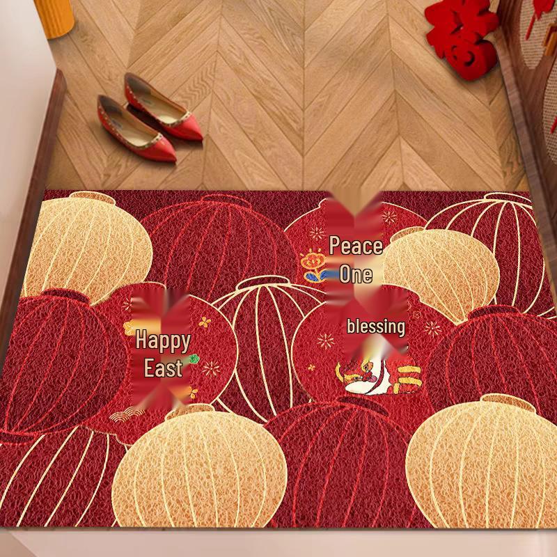 Chinese Style Loop Pile Doormat - Dirt-Resistant, Mud-Wiping, Non-Slip, Easy-to-Clean Entrance Mat for Hallway