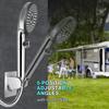 High Pressure 5 Mode RV Handheld Shower Head Water Saving Bathroom Faucet Accessories with Hose Holder