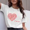 Woman Tshirts Harajuku Love Qr Code Graphics T Shirt Summer Clothes For Women Tees Casual Fashion T-Shirt Short Sleeve Femme