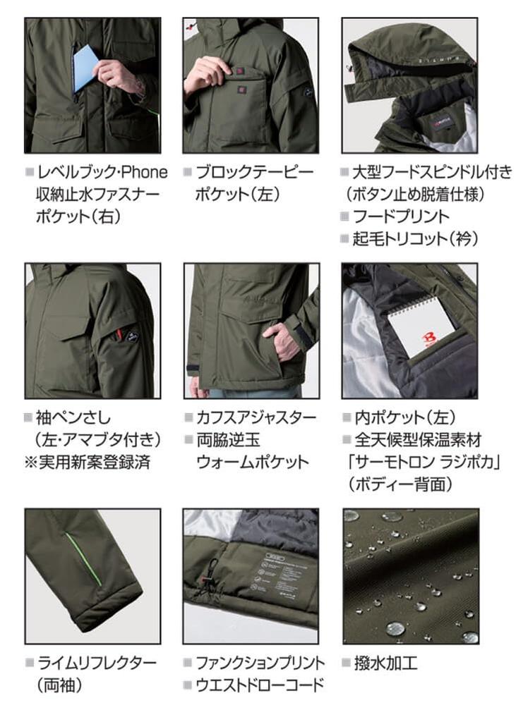 Nepromokavá bunda do chladného počasí 7620 L 3 Navy [Bartle]