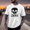 Skateboard T-shirt - Heren XL Met Zero Logo Grafisch Wit