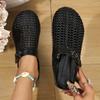 Women's One Foot Stirrup Lazy Baotou Half Slippers Woven Mule Outwear Hundred Cool Slippers