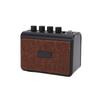 Portable Guitar Amp 10W BT Speaker 2 Clean Distortion Channels AUX Input Headphone Jack Rechargeable Silent for Outdoor