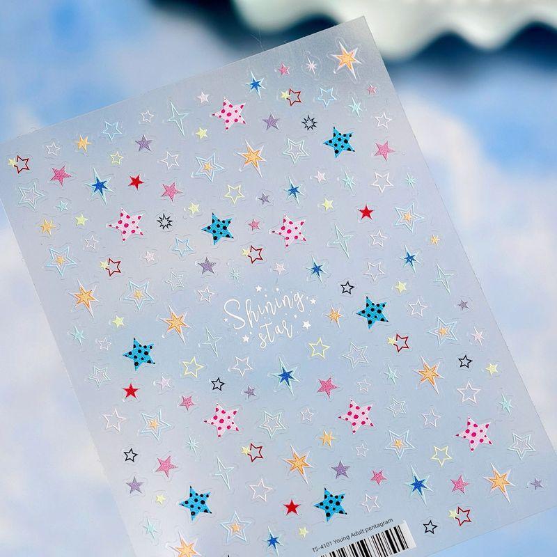 

Season Shining XINGX Glass Broken Nail Sticker Waterproof Nail Sticker Decorative Decals Ornament 4101 M1062 TS-4101 (Plane)