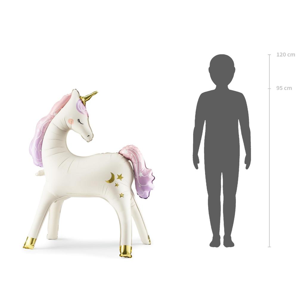 PartyDeco Standing Unicorn FB247 Film and Aluminum Balloons