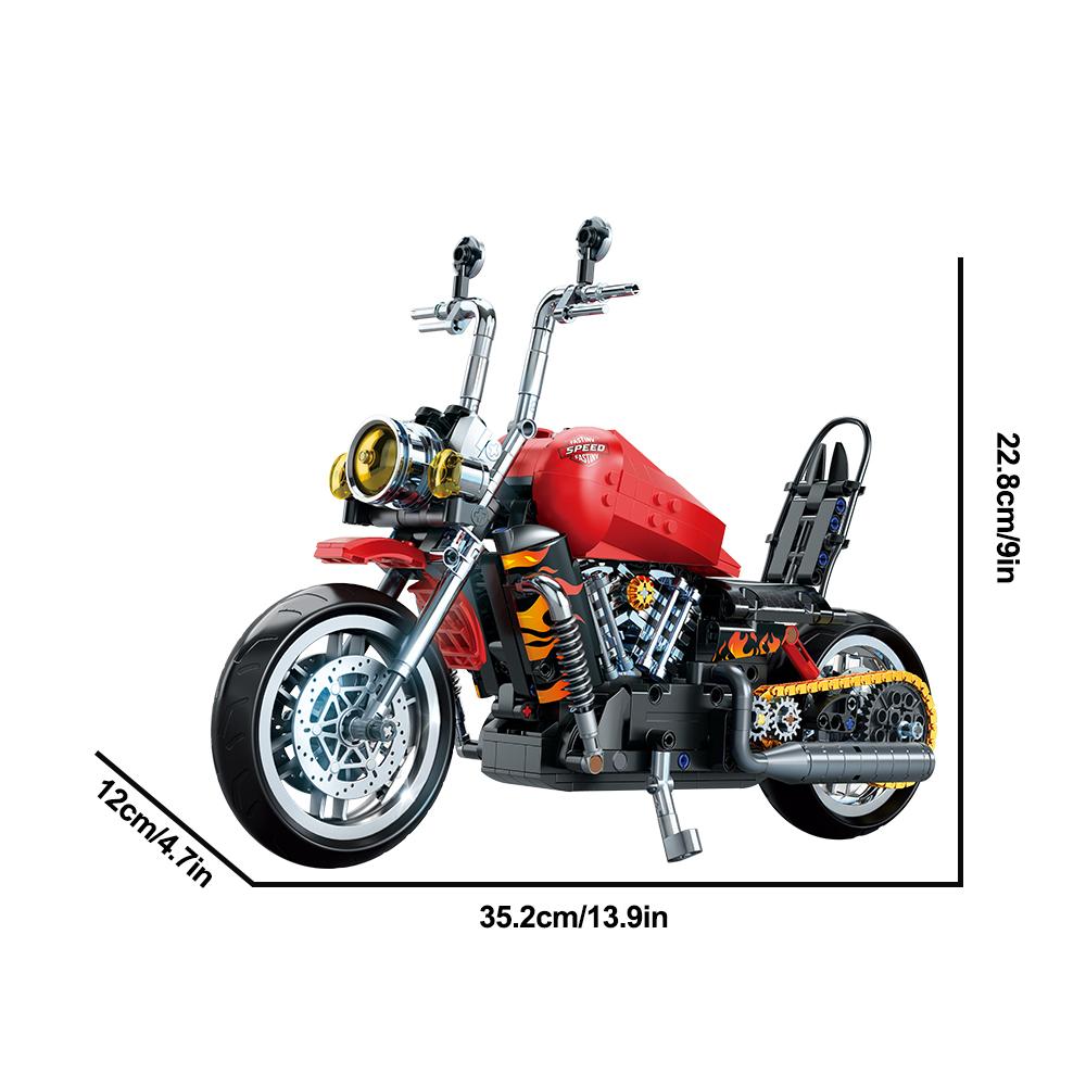 Nouveaux Blocs de Construction Bricolage Moto Ensembles Techniques Briques Moc 1:8 Modèles de Moto Cadeaux d'Anniversaire Pour Garçons Enfants Enfants Adulte