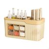Herb Storage Box, MultiFunctional Condiment Organizer, Countertop Seasoning Jar Set, Quick Grab,
