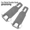 Suede Metal Car Seat Back Hook & Organizer
