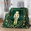Christmas Tree New Year Nutcracker Cartoon Fairy Tales Blanket,Soft Throw Blanket for Home Bedroom Bed Sofa Cover Child Gift