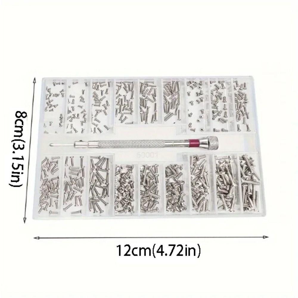Washer Assorted Mini Screws Set Silver Boxed Repair Tool Kit Cross Micro Screws Tablet Repair