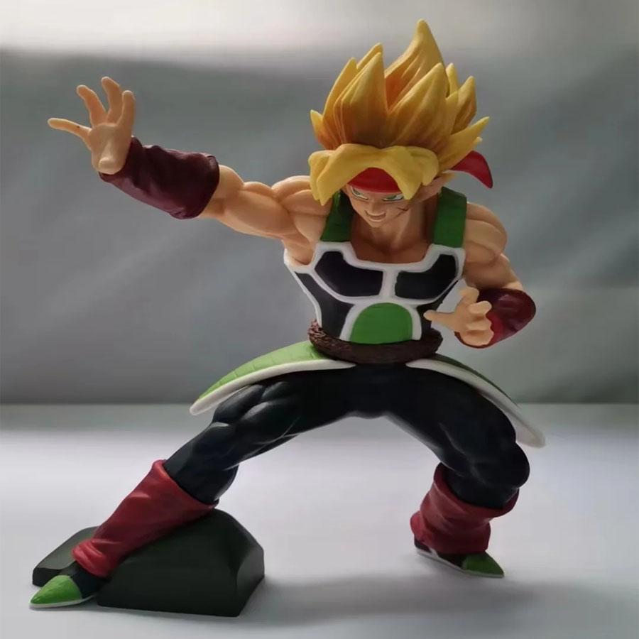 Anime Dragon Ball Z Figure 19cm Squatting Bardock Combat Form Collectible Super Saiyan Statue Model Toy Birthday Gift