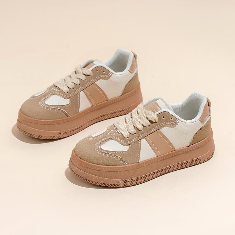 2025 Autumn New Ins Korean Version of Little White Shoes Student Fashion Platform Women's Shoes Versatile Casual Sports Shoes DX997