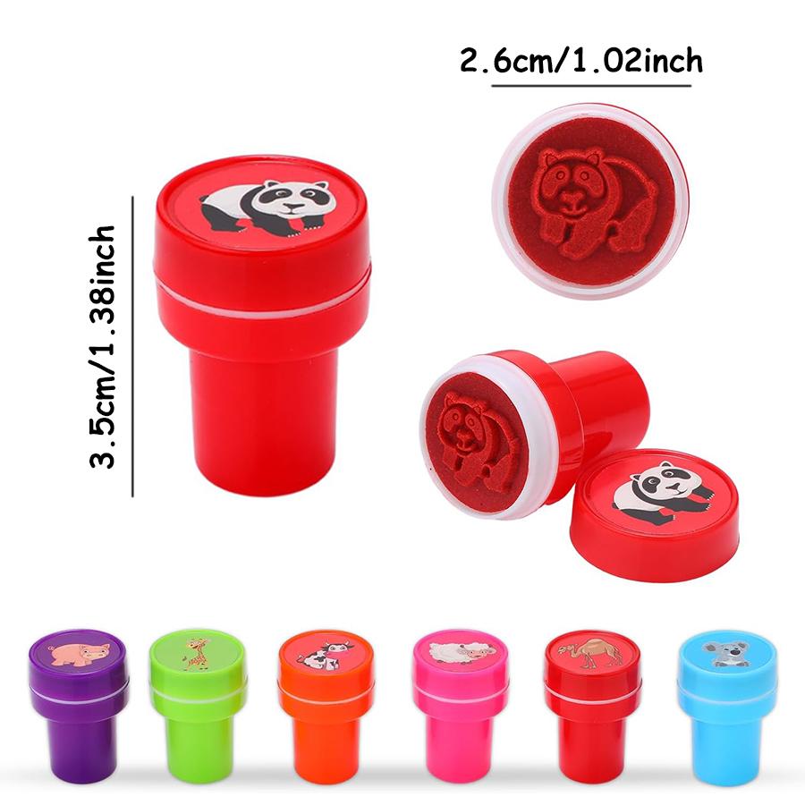 10pcs Cartoon Graffiti Seal Multi Styles Graffiti Tools Student Award Stamp Art Drawing Graffiti Accessories Birthday Party Gift
