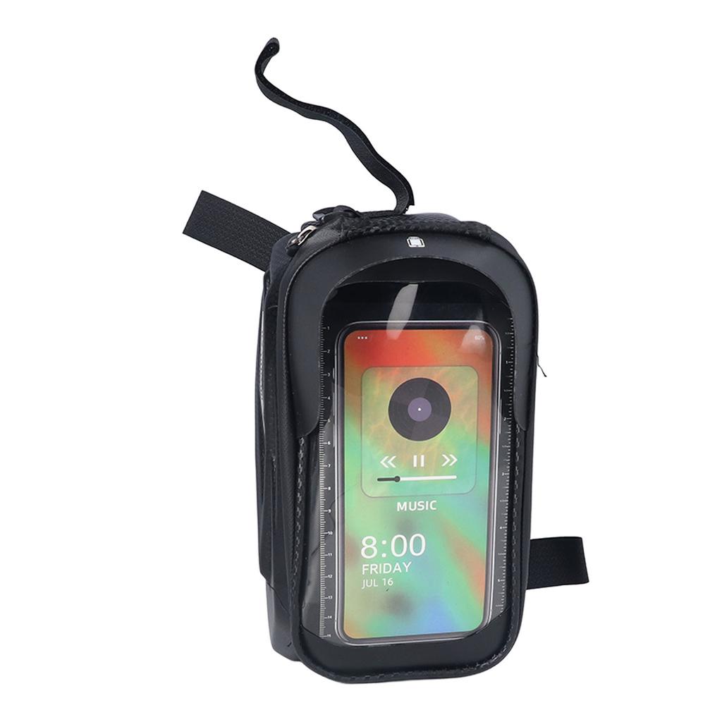 Bike Phone Front Frame Bag Waterproof Touchscreen Bike Phone Mount Top Tube Bag Cycling Pouch for Phone Under 7.2 Inches