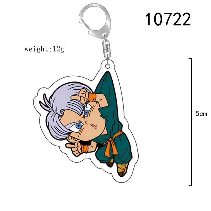 Dragon Ball Goku Acrylic Keychain - Double-Sided Cartoon Pendant Gift