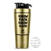 Nutrigize Stainless Steel Shaker Bottle for Protein, 590ml Water Bottle with Extra Compartment | Leak-Proof, BPA-Free, Durable, and Multi-Functiona