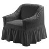 Einsitzer-Sofa Seater Seersucker Überwurf mit Rock Universeller Stretch-Sofa-Couch-Überwurf Leicht passender Möbelschutz