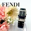 Used 843 Good Quality New Battery/belt FENDI 5200L Watch Quartz Square Black Dial Genuine Belt Working