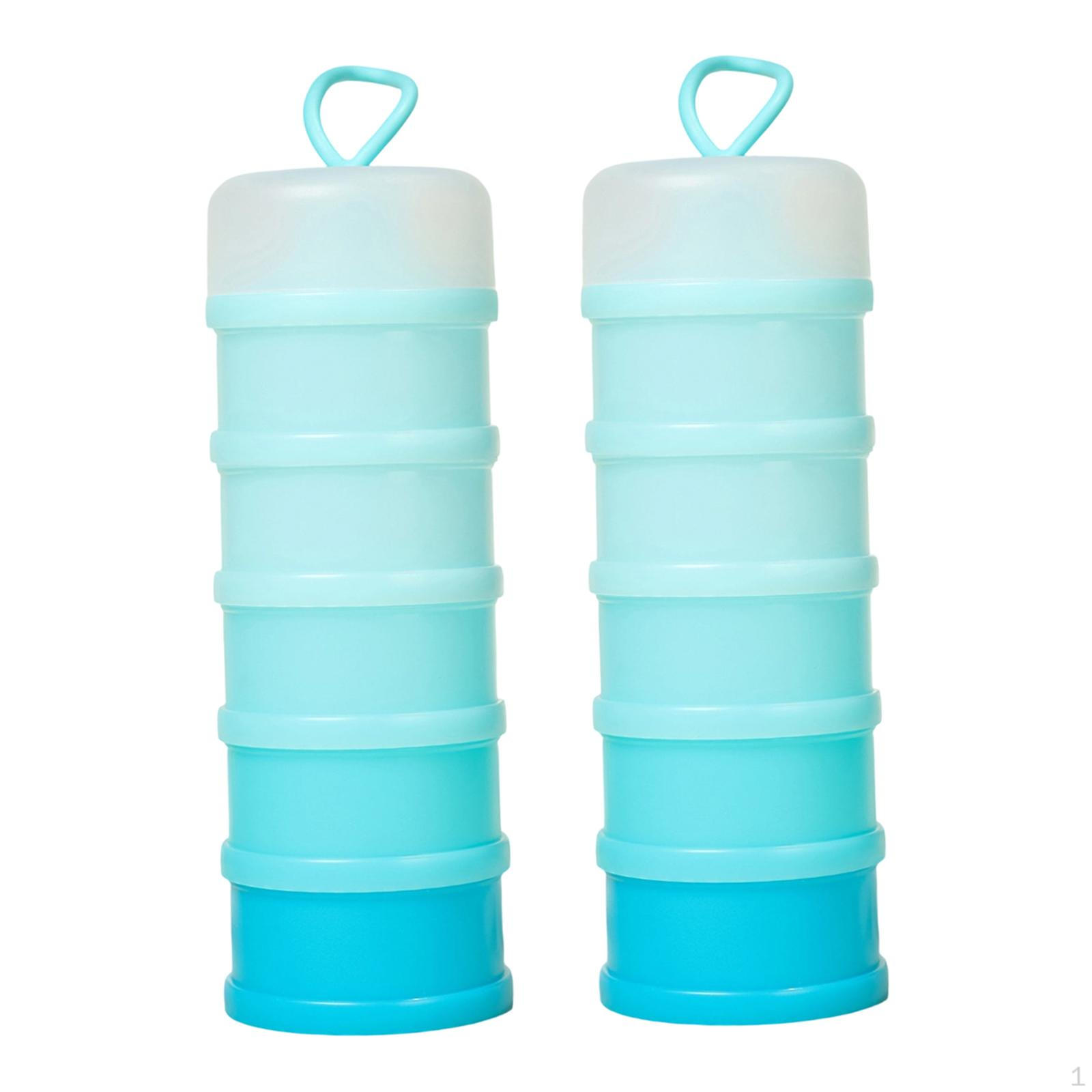 

Protein Containers, Portable, Stackable Food Dispenser, Leakproof Storage Organizer, Multifunctional синій