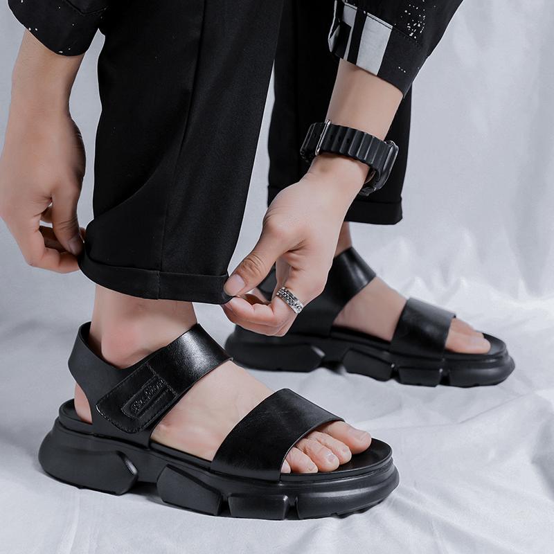 Módní trendy Pánské sandály na silné podrážce Letní sandály Pánské Venkovní Ležérní Plážová Dovolená Sandály Protiskluzové Odolné Pánské Sandály