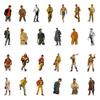 50 Retro Character Cool Male Doodle Stickers Diy Luggage Notebook Stickers