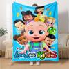 Cocomelon Theme Printed Blanket - Perfect for Couch, Bed, Travel & Outdoor Use | Machine Washable, Cozy & Durable.