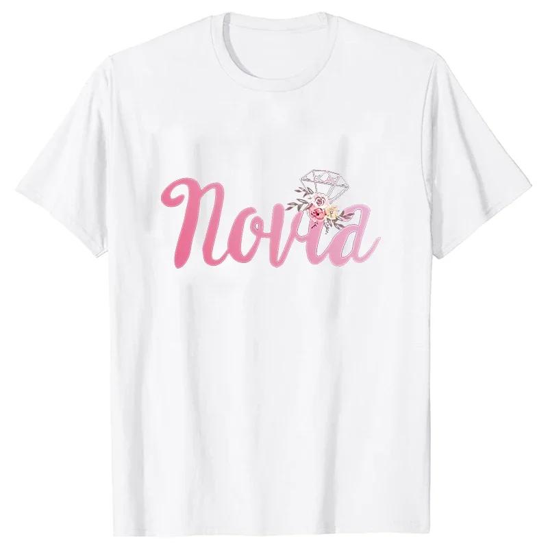 

Bachelorette Party Tshirt EVJF Women Bridal Shower Spanish Team Bride Squad T Shirt Single Farewell Tee Wedding Hen Party Tops S